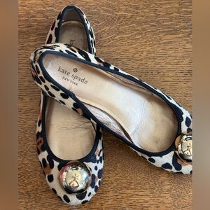Kate Spade Helen Too Flat Leopard Calf Hair Flats